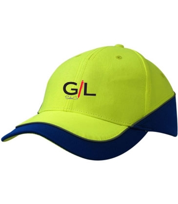 Luminescent Safety Cap with Inserts/Reflective Piping