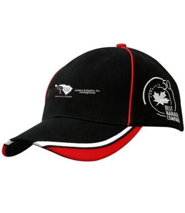 Brushed Heavy Cotton with Crown Piping & Peak Trim/Embroidery