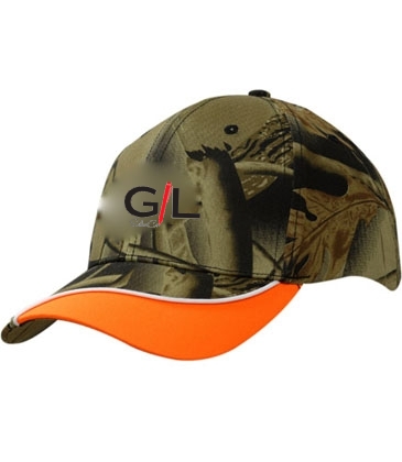 Leaf Camouflage with Peak Indent & Piping