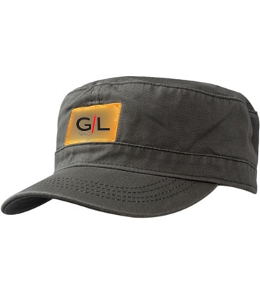 Washed Chino Twill Military Cap