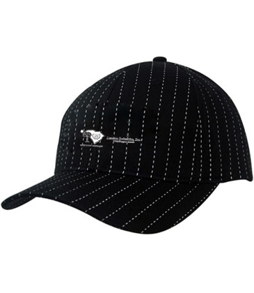 Cotton Pin Stripe Cap With Filter Mesh Lining