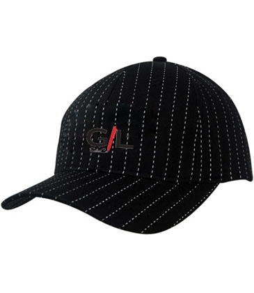 Cotton Pin Stripe Cap With Filter Mesh Lining