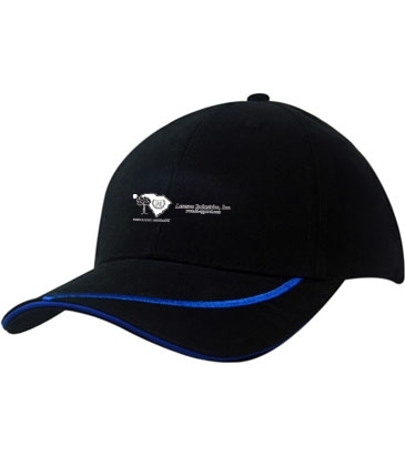 Brushed Heavy Cotton with Sandwich Trim & Peak Embroidered Line