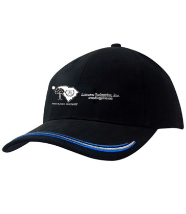 Brushed Heavy Cotton with Peak Embroidered Lines