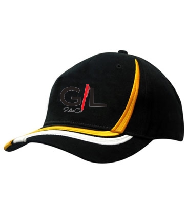 Brushed Heavy Cotton with Crown & Peak Inserts/Embroidery