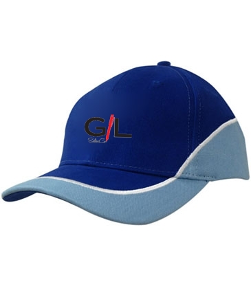 Brushed Heavy Cotton with Crown/Peak Inserts & Embroidered Line