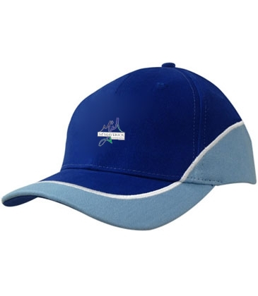 Brushed Heavy Cotton with Crown/Peak Inserts & Embroidered Line