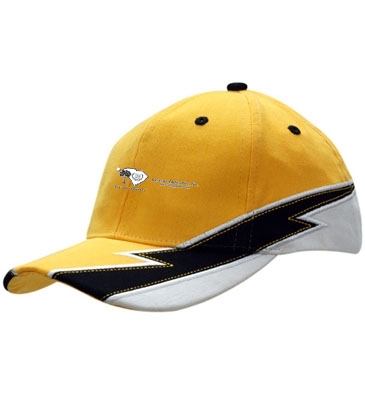 Brushed Heavy Cotton with Strike Design on Crown & Peak