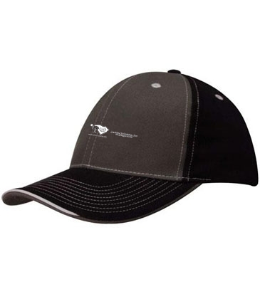 Brushed Heavy Cotton Two Tone Cap with Contrasting Stitching