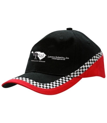 Brushed Heavy Cotton Tri-Coloured Cap with Check Print