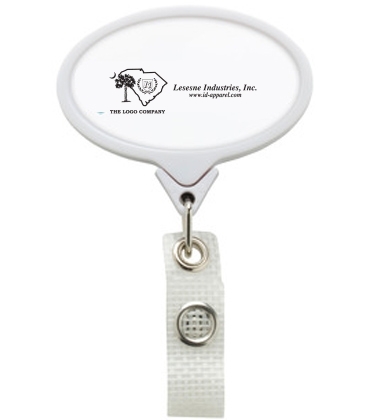 Anti-Microbial JUMBO Oval Badge Reel