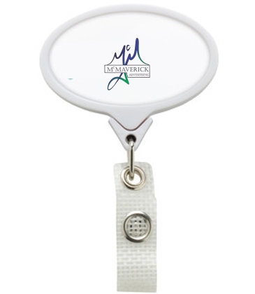 Anti-Microbial JUMBO Oval Badge Reel