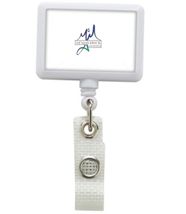 Anti-Microbial JUMBO Rectangle Badge Reel