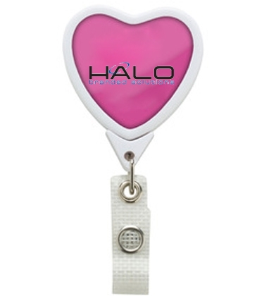 Anti-Microbial JUMBO Heart Badge Reel