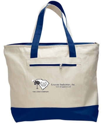 Canvas Zipper Tote Bag