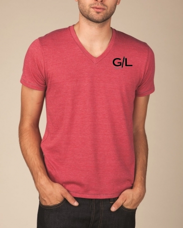 Alternative - Eco-Jersey Feeder Stripe V-Neck T-Shirt