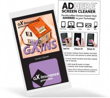 Ad-Here™ Screen Cleaners With Business Card
