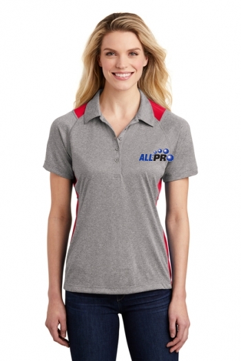 Sport-Tek® Ladies Heather Colorblock Contender™ Polo