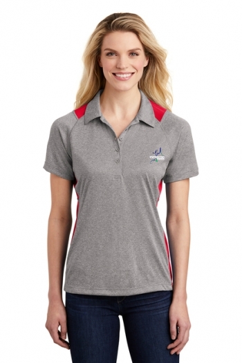Sport-Tek® Ladies Heather Colorblock Contender™ Polo