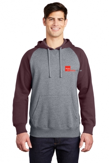 Sport-Tek® Raglan Colorblock Pullover Hooded Sweatshirt