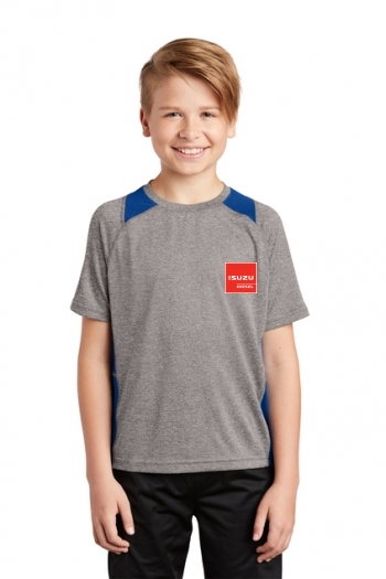 Sport-Tek® Youth Heather Colorblock Contender™ Tee