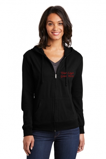 District® Juniors Jersey Full-Zip Hoodie