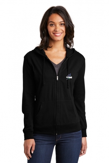 District® Juniors Jersey Full-Zip Hoodie