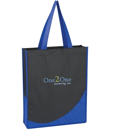 Non-Woven Tote Bag With Accent Trim_Silk-Screen