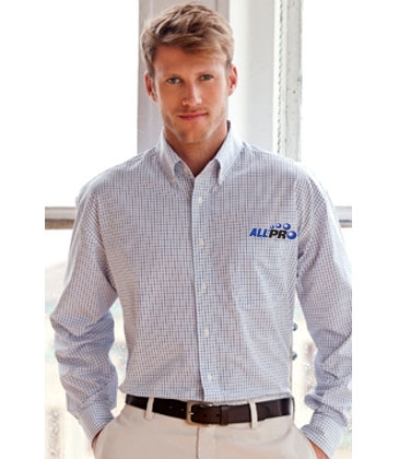 Easy-Care Poplin Box Plaid Shirt