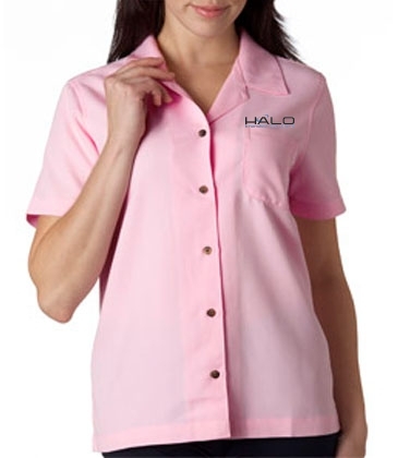 UltraClub Ladies' Cabana Breeze Camp Shirt