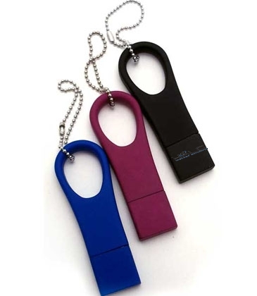 Rubberized Metal Loop USB Drive