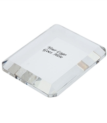 Prato Rectangle Crystal Paperweight