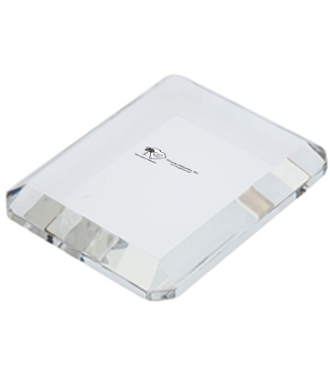 Prato Rectangle Crystal Paperweight