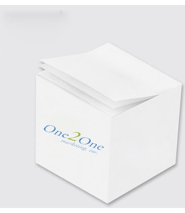 Custom Printed Notes Cube White Blank Sheet