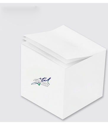 Custom Printed Notes Cube White Blank Sheet