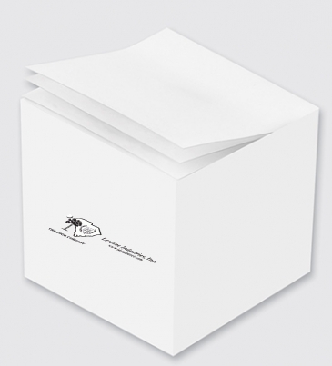 Custom Printed Notes Cube - White Blank Sheet