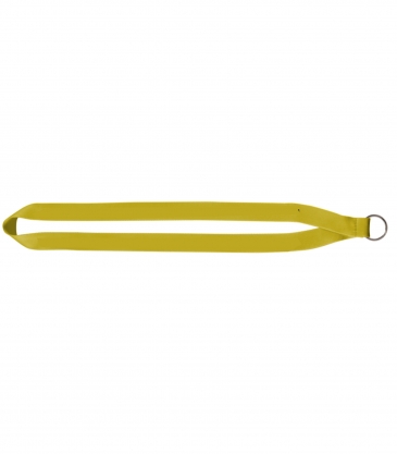 3/4" Polyester Lanyard with Sewn Silver Metal Split-Ring