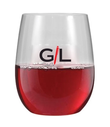 12 oz. Plastic Stemless Wine Glass