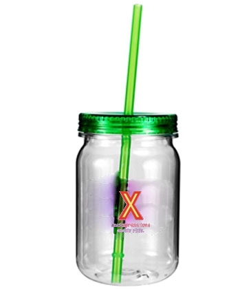 24 oz. Plastic Mason Jar