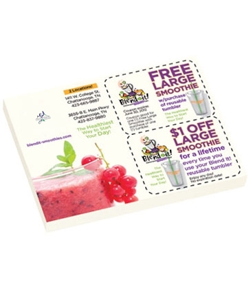 4" X 3" Adhesive Sticky Notepad - 50 Sheets