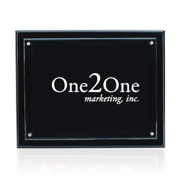 Floating Glass Plaque