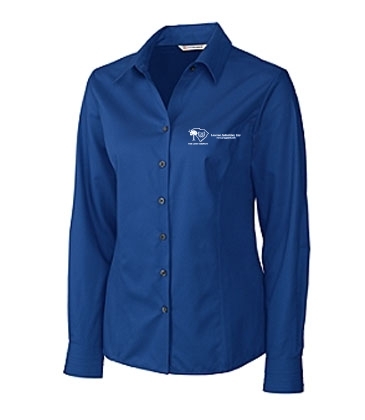 Epic Easy Care Fine Twill Womens Long Sleeve Dress Shirt