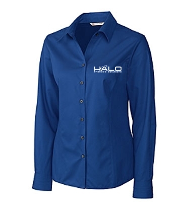 Epic Easy Care Fine Twill Womens Long Sleeve Dress Shirt