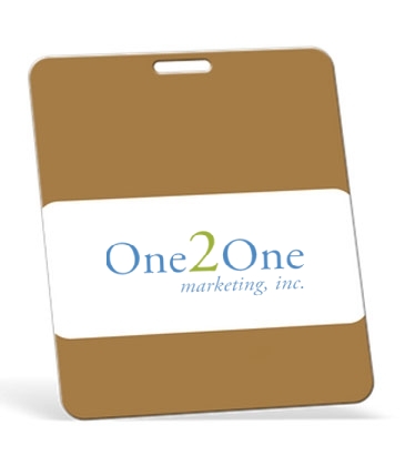 Full Color Badges - 3 3/8" X 4" - .015" Thickness