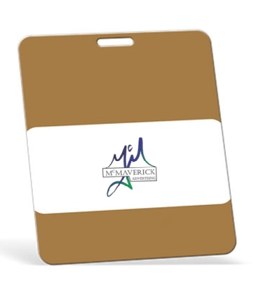 Full Color Badges - 3 3/8" X 4" - .015" Thickness