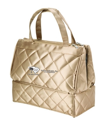 Quilted Cosmetic / Toiletry Bag