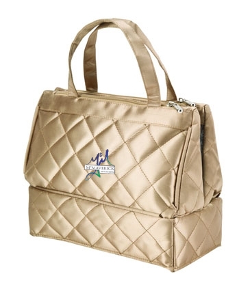 Quilted Cosmetic / Toiletry Bag