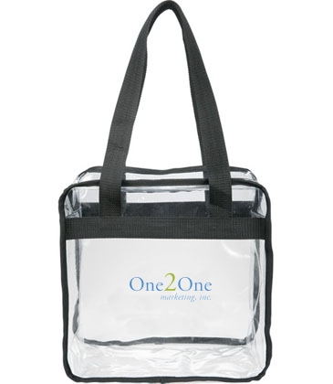 Game Day Clear Zippered Safety Tote
