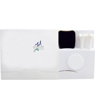 Matchbook 4-Tee Holder With Divot Tool & Ball Marker