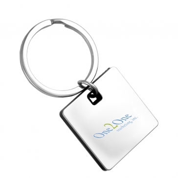 "Cube" Laser Engraved Metal Keyholder